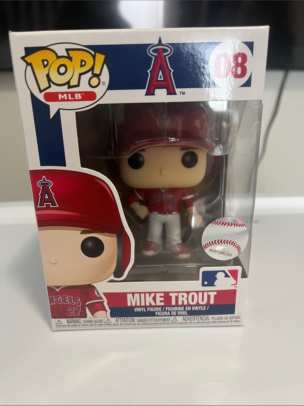 Funko MLB Mike Trout Vinyl Figure - Red, White